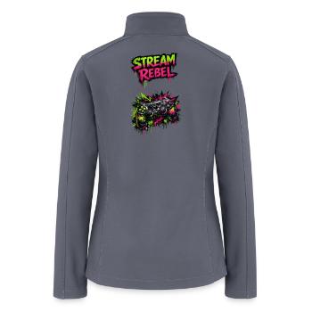 Stream Rebel Graffiti Controller - Women’s Soft Shell Jacket - gray - Back