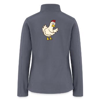 chicken - Women’s Soft Shell Jacket - gray - Back
