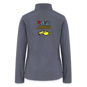 rave junkie - Women’s Soft Shell Jacket - gray - Back