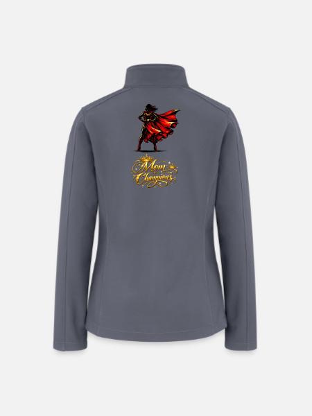 Mom Champions Hero Cape - Women’s Soft Shell Jacket - gray