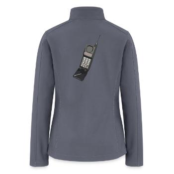 old cell phone2 - Women’s Soft Shell Jacket - gray - Back