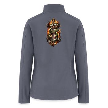 No Fear No Limits Dragon Sword - Women’s Soft Shell Jacket - gray - Back
