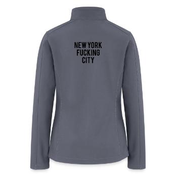 NYC - Women’s Soft Shell Jacket - gray - Back