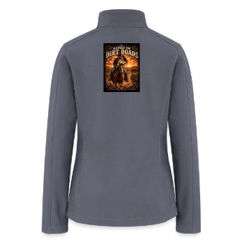 Raised On Dirt Roads - Women’s Soft Shell Jacket - gray - Back