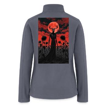 The Folk Horror Creature - Women’s Soft Shell Jacket - gray - Back