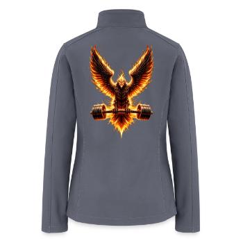 Epic Phoenix Lifting Gear - Women’s Soft Shell Jacket - gray - Back