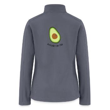 Avocado Fan Club - Women’s Soft Shell Jacket - gray - Back