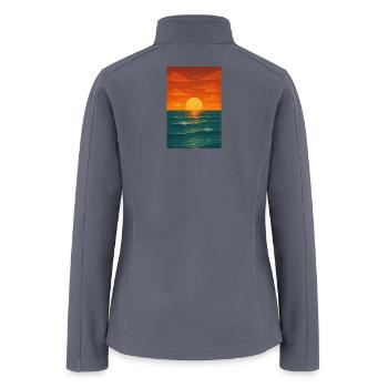Beach - Women’s Soft Shell Jacket - gray - Back