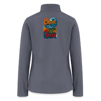 Create Your Own Style - Women’s Soft Shell Jacket - gray - Back