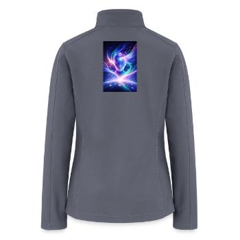 Neural Glow - Women’s Soft Shell Jacket - gray - Back