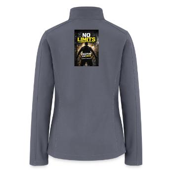 No Limits: Discipline Over Mood - Women’s Soft Shell Jacket - gray - Back