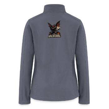 Mothman Drones  - Women’s Soft Shell Jacket - gray - Back