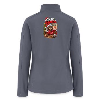 Dear Santa Coffee Chaos - Women’s Soft Shell Jacket - gray - Back
