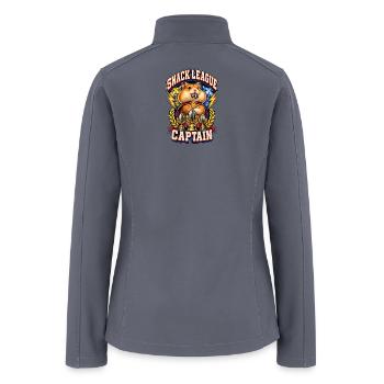 Snack League Captain Hamster - Women’s Soft Shell Jacket - gray - Back