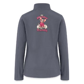 Raw Chicken Great Personality Sphynx Cat - Women’s Soft Shell Jacket - gray - Back