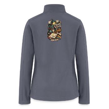 Create Something – Artist Creative Workshop - Women’s Soft Shell Jacket - gray - Back