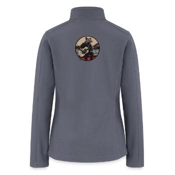 Acoustic Rat on Dock at Sunset - Women’s Soft Shell Jacket - gray - Back