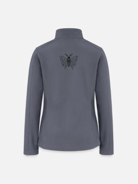 Ornate Butterfly Lace - Women’s Soft Shell Jacket - gray