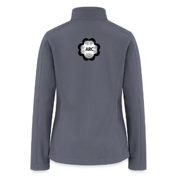 Arc Bloom Monochrome - Women’s Soft Shell Jacket - gray - Back