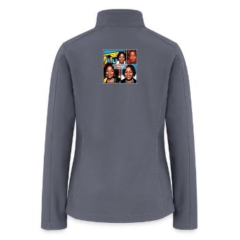 Paafalatus Mixtapes: Pop Portraits - Women’s Soft Shell Jacket - gray - Back