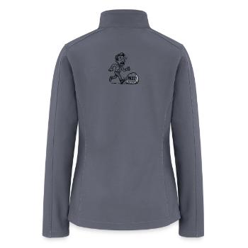 Anxious Businessman Chasing Time Capsule - Women’s Soft Shell Jacket - gray - Back