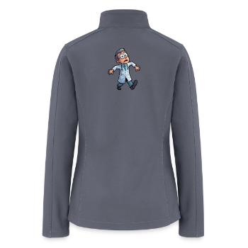 Anxious Doctor Cartoon - Women’s Soft Shell Jacket - gray - Back