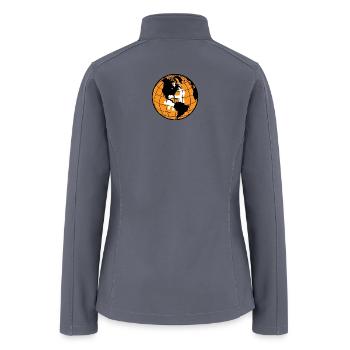 Bitcoin Around The World – Global Crypto Merch - Women’s Soft Shell Jacket - gray - Back