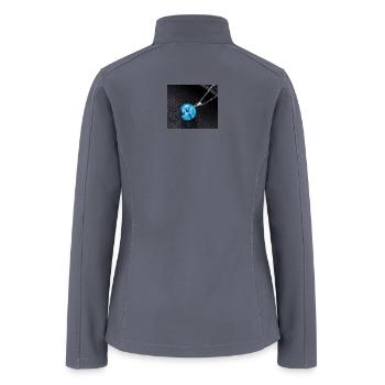 Azure Depth Orb Necklace - Women’s Soft Shell Jacket - gray - Back