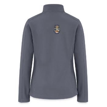 Ramen Mountain Scenic Route Funny Food T-Shirt - Women’s Soft Shell Jacket - gray - Back