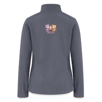 Coffee Duo Cozy Cat 2 Player - Women’s Soft Shell Jacket - gray - Back