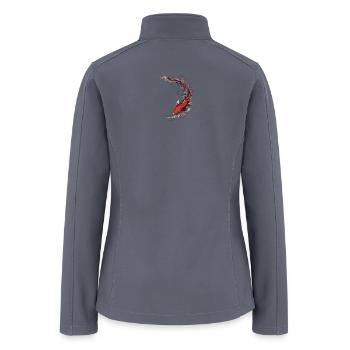 Crimson Koi Swirl - Women’s Soft Shell Jacket - gray - Back