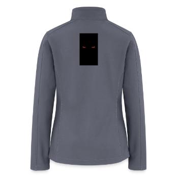 Midnight Red Eyes Gaze - Women’s Soft Shell Jacket - gray - Back