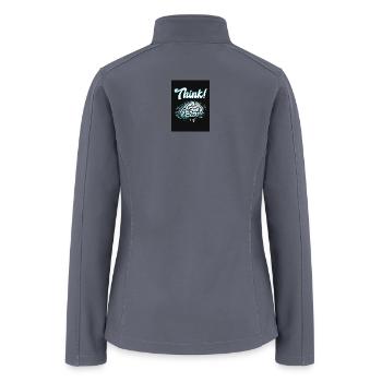 Think Brain Burst - Women’s Soft Shell Jacket - gray - Back
