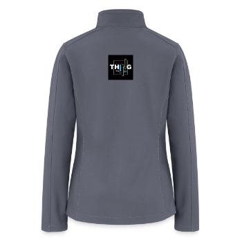 Everything Will Be OK Neon Frame - Women’s Soft Shell Jacket - gray - Back