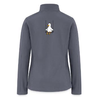 Duck on Swing - Women’s Soft Shell Jacket - gray - Back