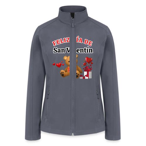 Valentine's Day Celebration Bears Love Hearts. - Women’s Soft Shell Jacket