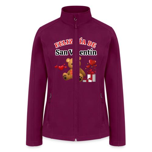 Valentine's Day Celebration Bears Love Hearts. - Women’s Soft Shell Jacket