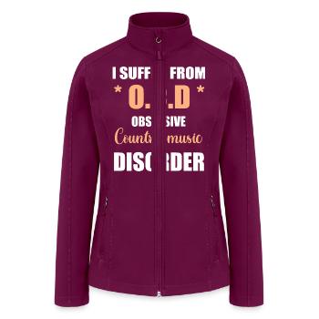 Ocd country music - Women’s Soft Shell Jacket - raspberry - Front