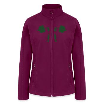 weightlifting-swole - Women’s Soft Shell Jacket - raspberry - Front