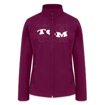 Funny Tom Groovy 4 Men Women Cool Tom Tie Dye - Women’s Soft Shell Jacket - raspberry - Front