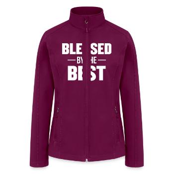 Blessed - Women’s Soft Shell Jacket - raspberry - Front