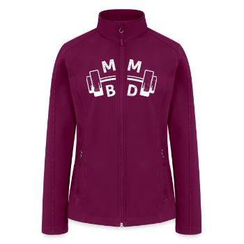 mom bod - Women’s Soft Shell Jacket - raspberry - Front