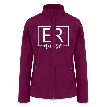 Er Nurse Emergency Room Nurse - Women’s Soft Shell Jacket - raspberry - Front