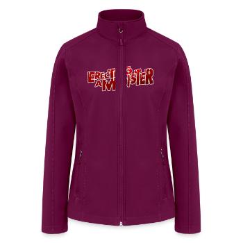 Erecting A Monster Logo - Women’s Soft Shell Jacket - raspberry - Front