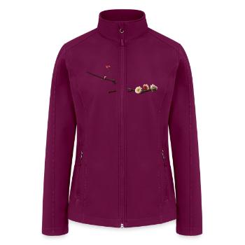 The Language of Flowers The Flowers Speak - Women’s Soft Shell Jacket - raspberry - Front
