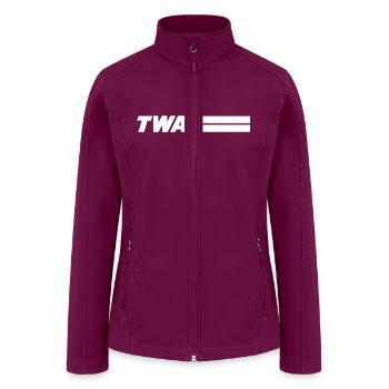 Trans World Airlines - Women’s Soft Shell Jacket - raspberry - Front