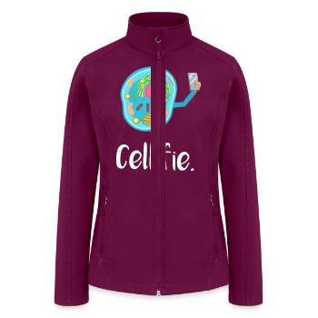 Cell Fie - Women’s Soft Shell Jacket - raspberry - Front