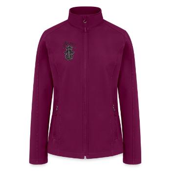 Morocco Heritage Hamsa Dagger Vintage Design - Women’s Soft Shell Jacket - raspberry - Front