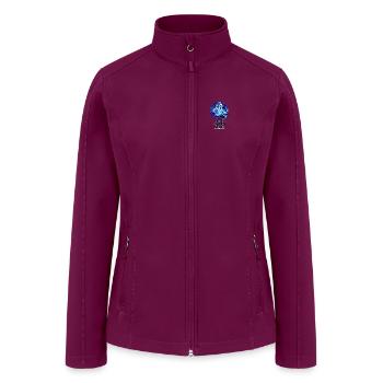 Neon Ghost DJ - Women’s Soft Shell Jacket - raspberry - Front