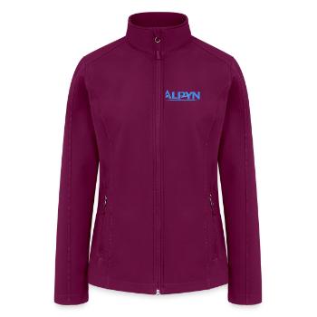 Alpyn Mountain Crest - Women’s Soft Shell Jacket - raspberry - Front